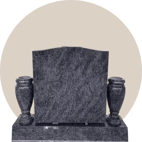 bahama blue upright headstone